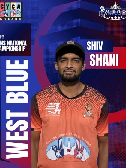 Congratulations to Shiv Shani, captain of the West Blue squad for the U-19 Men’s Championship in the USA. His leadership and consistent results make both Achievers and our partner CYCA proud.