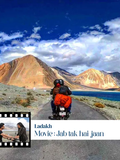 Another shot from the iconic Ladakh road trip scene. Let us help you find these picture-perfect spots.