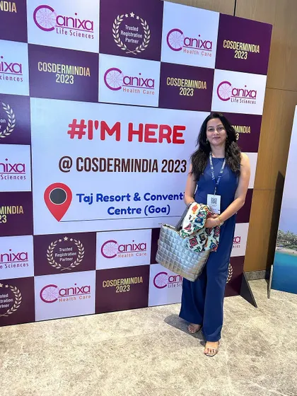 Another day at the COSDERMINDIA 2023 conference. Engaging with the wider dermatology community helps me bring fresh perspectives and techniques back to my practice.