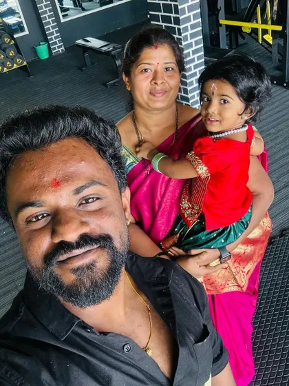 My happiness. A family photo in the place I call my second home, the gym.