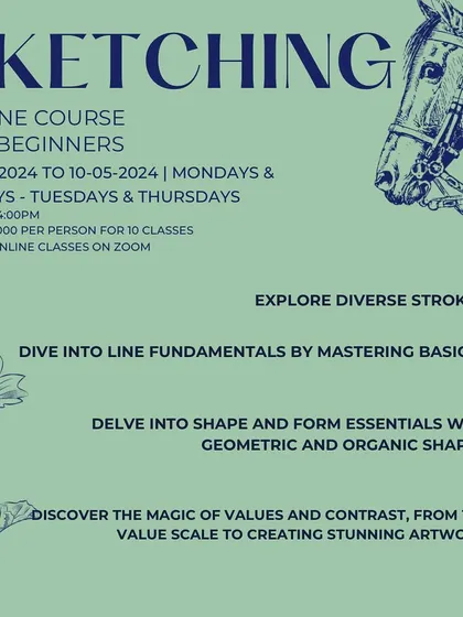 Our beginner sketching course covers everything from diverse strokes and line fundamentals to understanding values and contrast.