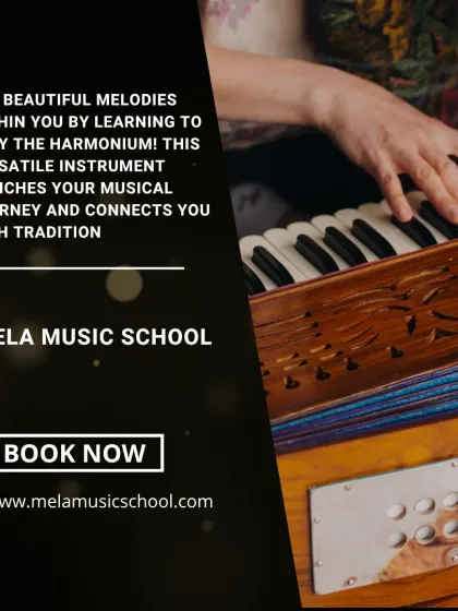 Unlock beautiful melodies by learning to play the harmonium. This versatile instrument enriches your musical journey and connects you with tradition.