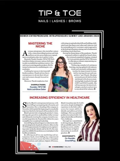 It's an honor to be featured for mastering the niche of luxury nail and lash care. This article highlights my journey and commitment to quality, even through challenging times.