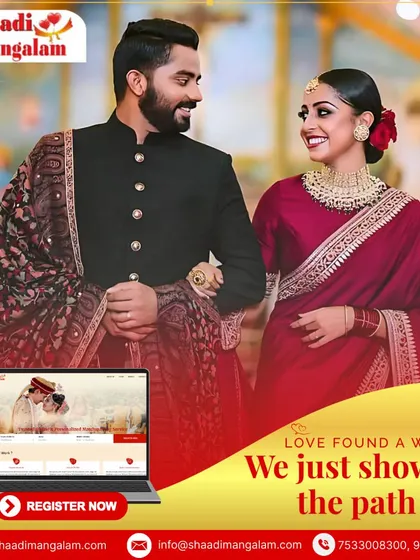 Love found a way, and we just showed the path. This elegantly dressed couple showcases the destiny that unfolds when you find your perfect match.