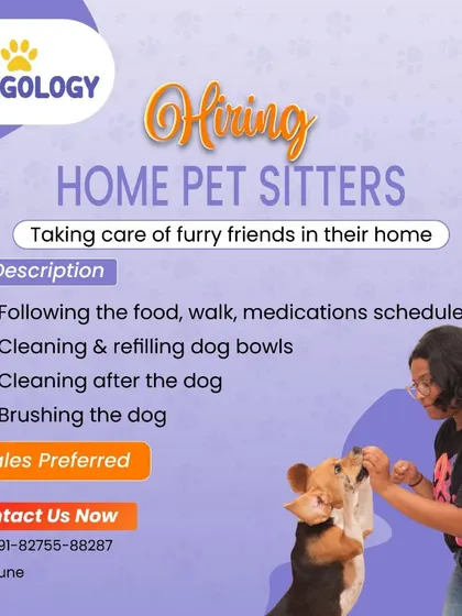 We're growing our team. This hiring post for home pet sitters shows our commitment to finding passionate, reliable people who share our values of gentle and attentive pet care.