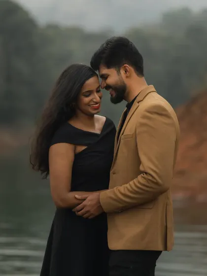 A romantic pre-wedding shoot by the lake. I help couples find serene and beautiful locations that allow their love to be the focus of every photograph.