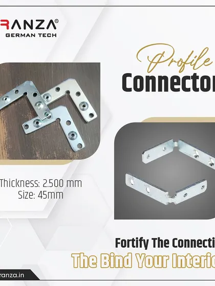 These profile connectors are designed to fortify the connections that bind your interiors. They provide strong, discreet joints for a clean and seamless finish.