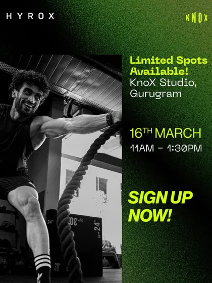 All the details for our next HYROX workshop. These events have limited spots, offering a focused and hands-on training experience at my Gurgaon studio.