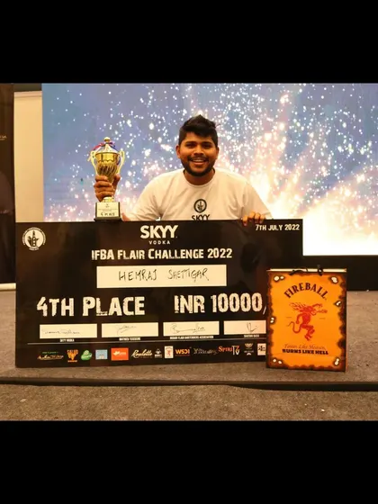 A solo shot of our proud winner from the IFBA Flair Challenge 2022.