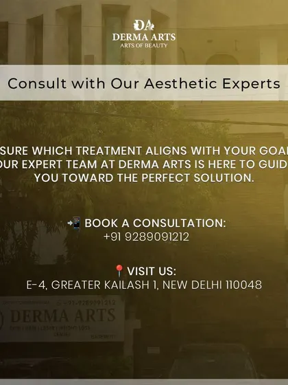 Unsure which treatment is right for you? This graphic encourages a consultation with our aesthetic experts to guide you toward the perfect solution.