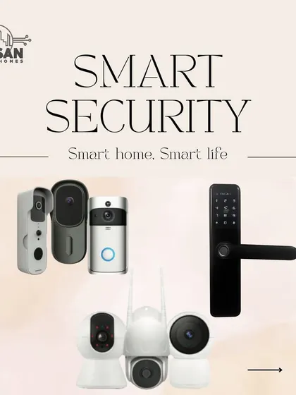 Smart security for a smart life. My security solutions include a range of video doorbells, smart locks, and indoor cameras to give you complete control and visibility over your home's safety.