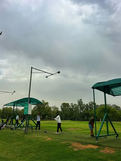 The dramatic clouds add to the atmosphere on the range. Our facility is a great place to be, rain or shine.