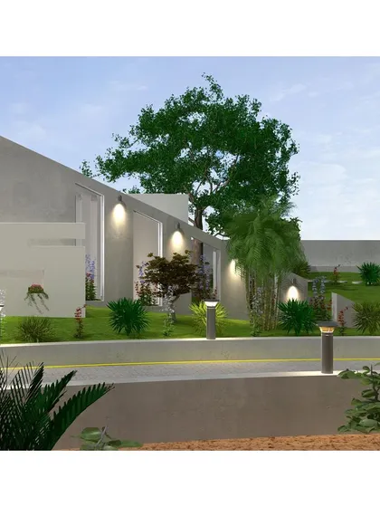 An identical render of the memorial, emphasizing the clean, minimalist aesthetic.