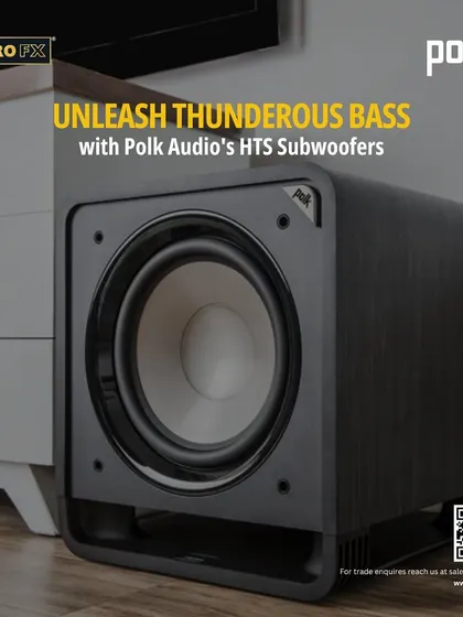 Get deep, effortless bass for your home theater and music with Polk's HTS Series subwoofers. Featuring long-throw woofers and patented Power Port technology, they deliver powerful low frequencies without added distortion.