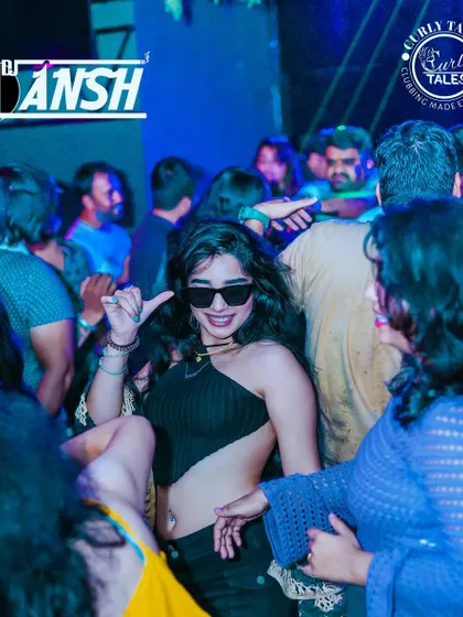 A cool and confident dancer owning the floor at Howln Pub.