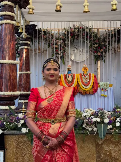 One of my beautiful brides, looking radiant on her wedding day. It's an honor to be a part of such an important moment.