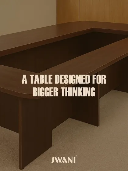 This table is designed for bigger thinking. Its substantial size and solid construction provide the perfect foundation for boardrooms, brainstorms, and breakthrough ideas.