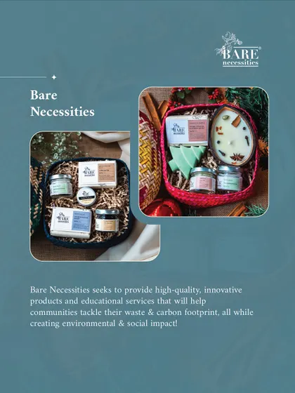 Highlighting Bare Necessities, a zero-waste brand that participated in our Christmas Market. These collaborations are about building a community with a shared vision.