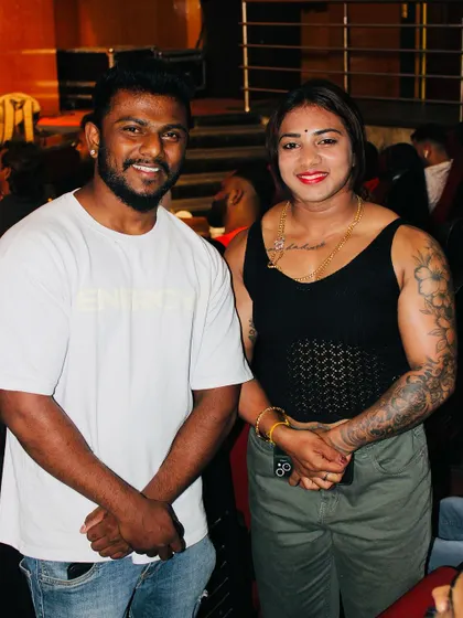 A photo with a fellow powerlifter. I have great respect for all strength athletes and their dedication.