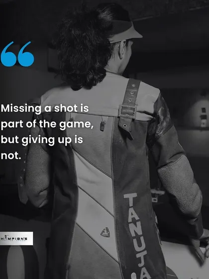 Missing a shot is part of the game, but giving up is not. Resilience is what separates a good shooter from a great one.
