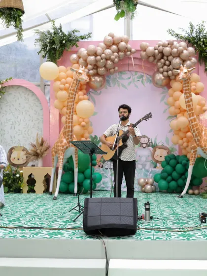 Vocals, guitar and keyboards come together at our baby-shower performance at Sheraton Grand Bengaluru Whitefield.