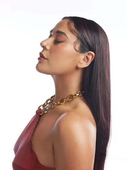 A close up profile shot that really details the delicate work of the finger waves. This is a classic Hollywood hairstyle that I love to bring into modern editorial looks.