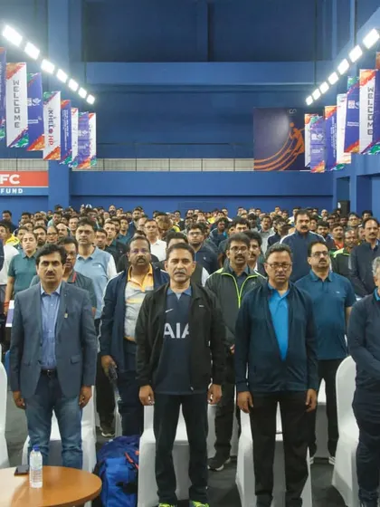 A large gathering of participants at the opening of the HPCL corporate tournament. We have the proven experience to manage large-scale events, handling logistics for over 700 participants seamlessly.