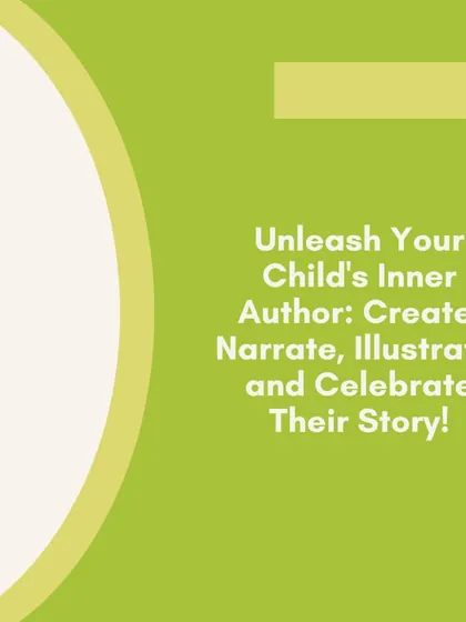 Unleash your child's inner author! Let them create, narrate, and illustrate their own story, and celebrate their wonderful work.