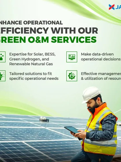 We offer expert Green Operations & Maintenance services for solar, BESS, and green hydrogen projects. Our tailored solutions help businesses enhance operational efficiency, make data-driven decisions, and maximize the utilization of their green assets.