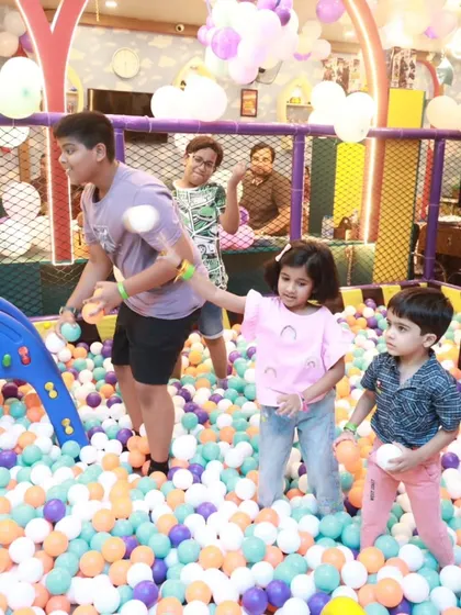 Nothing beats the fun of a ball pit. It's a fantastic place for kids to play together, make new friends, and dive into a sea of colorful balls in a safe and supervised environment.
