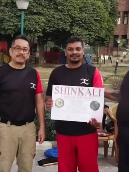 Another student recognized for his progress in SHINKALI.