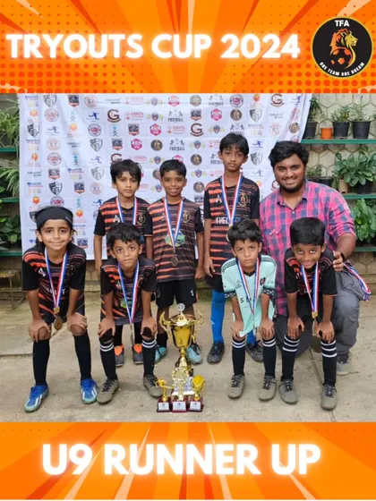 Our U9 team proudly finished as runners-up in the Tryouts Cup 2024.