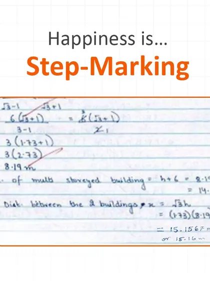 That moment of relief when you realize your teacher gives step-marking. Even if the final answer is wrong, getting credit for the right process is a win.