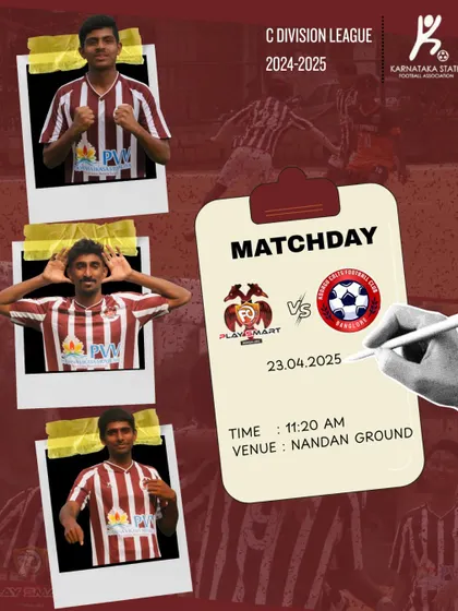 Game day alert for our C-Division league match. We're back in action and ready to bring the energy.