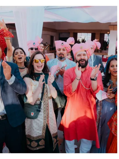 The joy of the wedding guests, celebrating the couple's union. We make sure to capture the energy and happiness of everyone present.