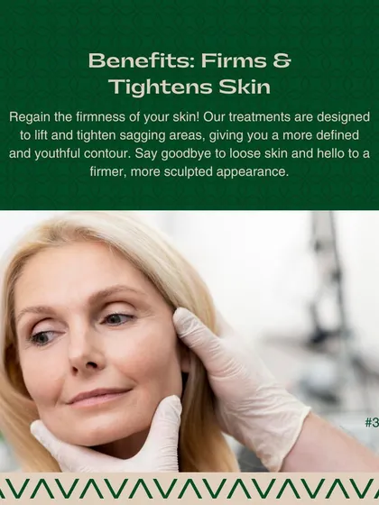 I design treatments to help you regain the firmness of your skin. My methods lift and tighten sagging areas, giving you a more defined and sculpted appearance.