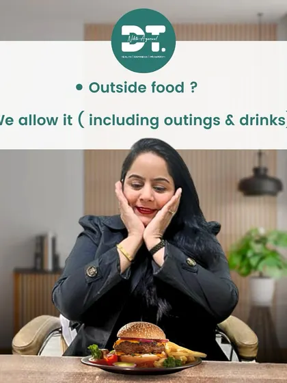 Worried you'll have to give up your social life? Don't be. I design my diet plans to include your favorite outside foods, outings, and even drinks. It's about making smart choices, not about deprivation.