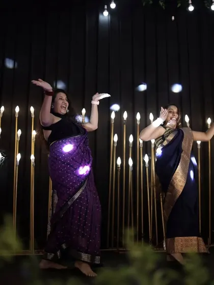 Another candid from our performance. The lighting and stage setup were just perfect.