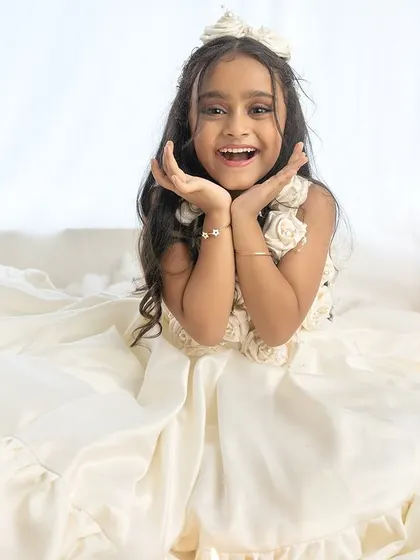 An expressive and joyful portrait. I encourage kids to be themselves and have fun during their birthday photoshoots.