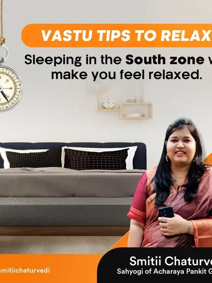 If you are feeling stressed, try sleeping in the South zone. This direction promotes relaxation and deep, restful sleep, which is essential for both mental and physical well-being.