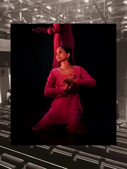 A performance shot from the 'Kattam Katti' India tour, a production by Pagrav Dance Company that I was a part of.
