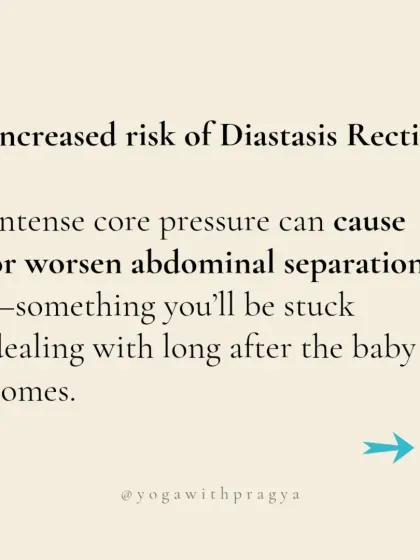Intense workouts during pregnancy and early postpartum can do more harm than good, increasing the risk of Diastasis Recti. This infographic explains why smart, intentional movement is more important than intensity for long-term core health.