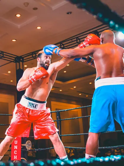 This is me in my element, during a professional bout. I bring the same intensity and technical knowledge from my own fighting career to every training session at the camp. You are learning from someone who has been in the ring.