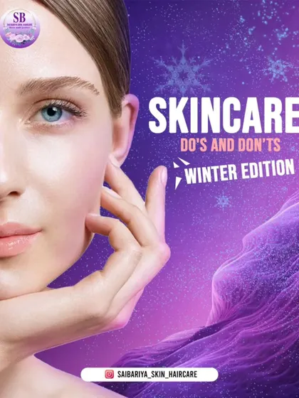 A title card for my winter skincare guide. Get ready to learn the essential do's and don'ts to protect your skin during the colder months.