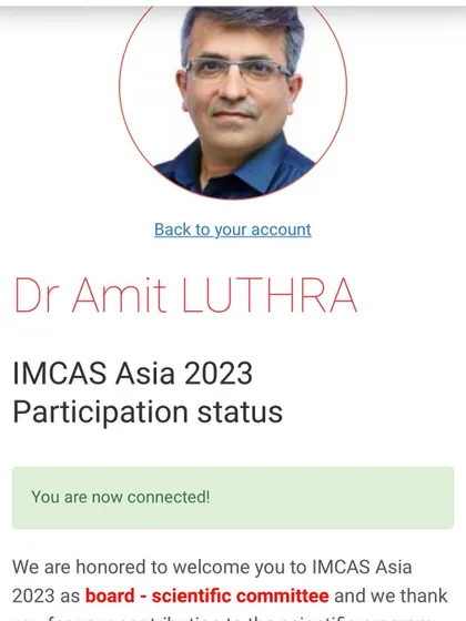 I am pleased to share that I am now on the Scientific Board for IMCAS Asia. It is an honor to contribute to the scientific program of such a prestigious conference.