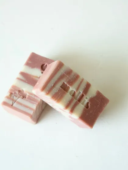Fresh from the studio, my Lavender, Rosemary & Spearmint soap drop, featuring sweet little stamps.
