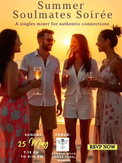 An overview of our 'Summer Soulmates Soirée', detailing everything from the age group to the engaging activities planned for the evening.