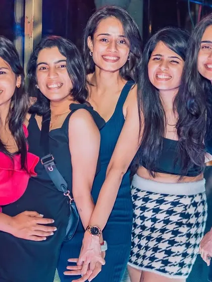 A group of ladies enjoying their night out. My events are always a safe and fun space for everyone.