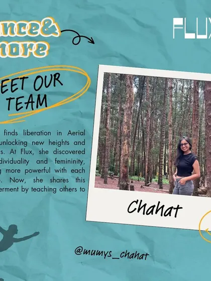 Meet our teacher, Chahat. She finds liberation in Aerial Yoga and now shares this empowerment with others, teaching them to fly.