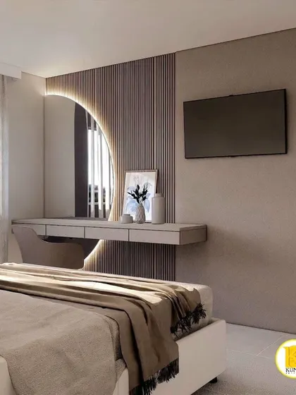 A different perspective of the same bedroom, highlighting the window and natural light.